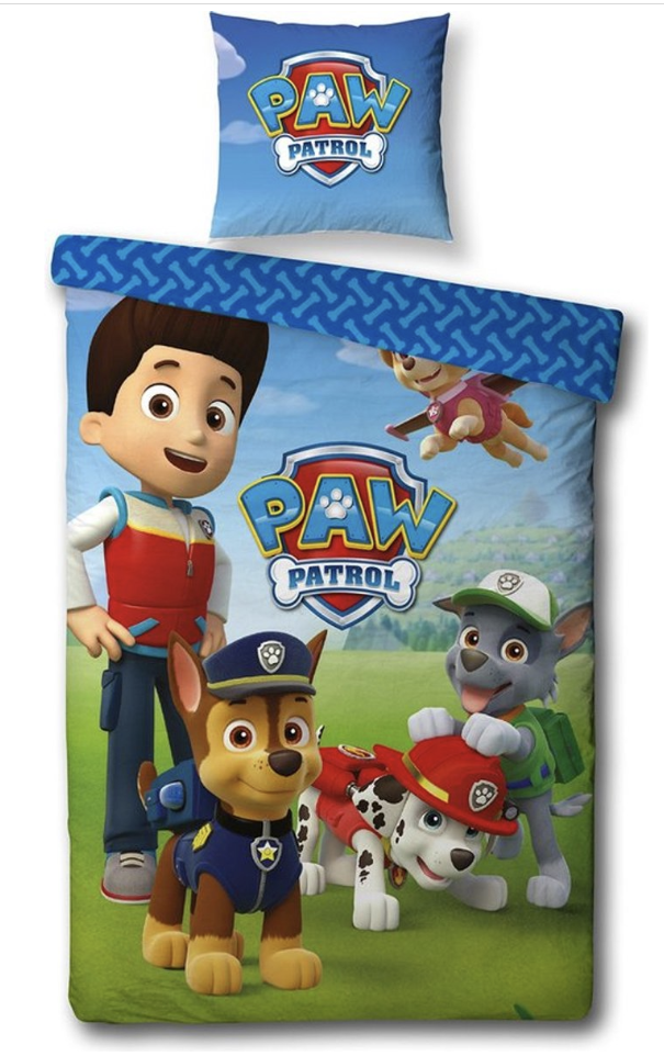 Paw Patrol dekbedovertrek Outside 140 x 200 cm - 63 x 63 cm - Polyester