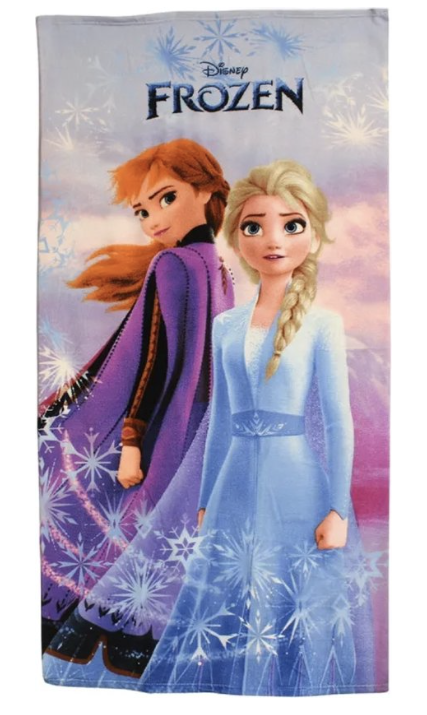 Disney Frozen - Strandlaken - 140 x 70 cm. - Anna en Elsa - Badhanddoek - sneldrogend